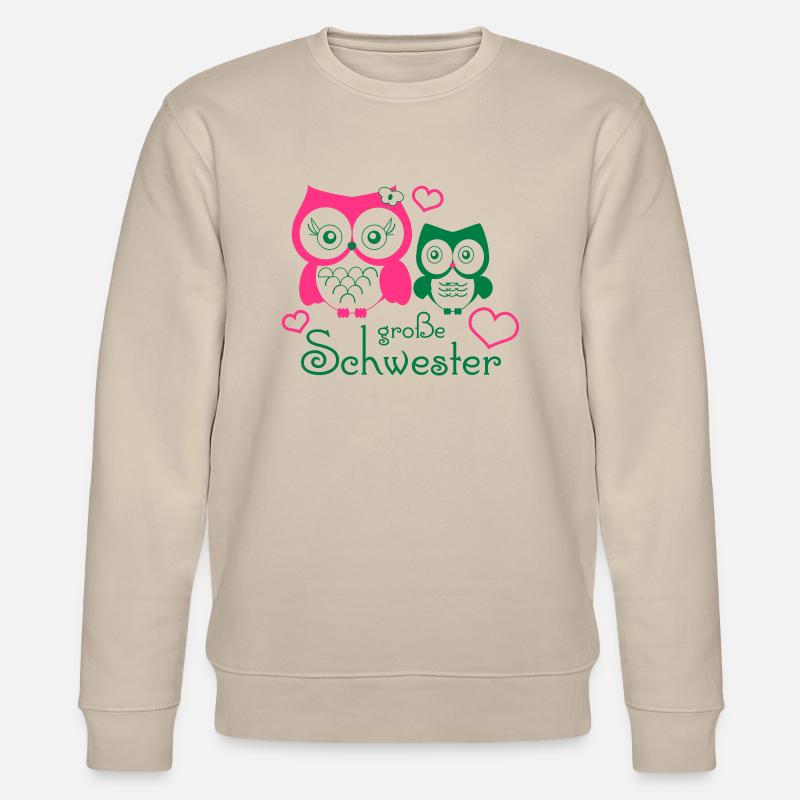 große Schwester - Stanley/Stella Unisex Bio-Sweatshirt CHANGER  - Beige