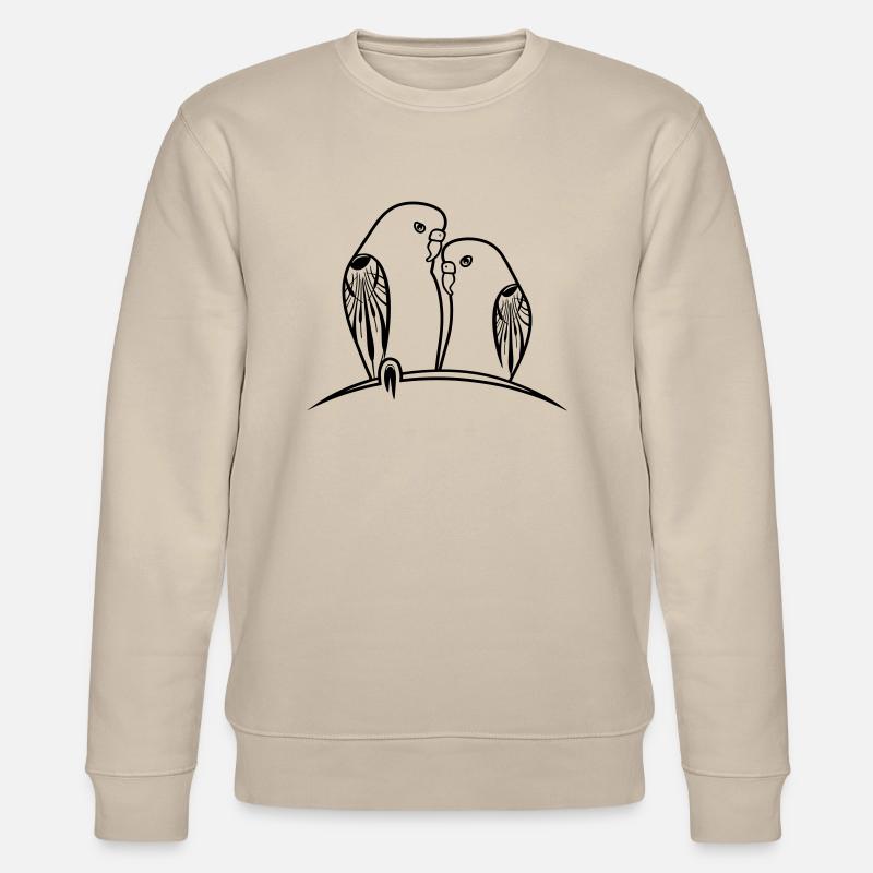 perruches oiseaux - Sweat bio CHANGER Stanley/Stella Unisexe - beige