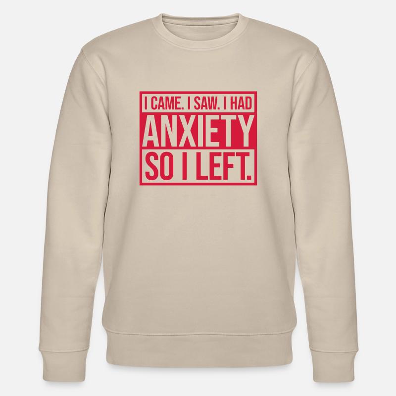 J’avais de l’anxiété en disant - Sweat bio CHANGER Stanley/Stella Unisexe - beige