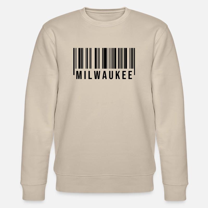 Milwaukee Barcode - Stanley/Stella Unisex Bio-Sweatshirt CHANGER  - Beige