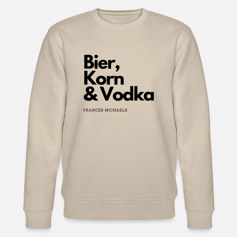 Bier, Korn & Vodka - Stanley/Stella Unisex Bio-Sweatshirt CHANGER  - Beige