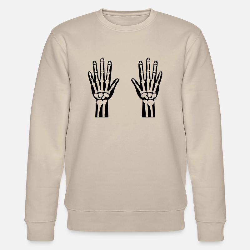 Skeleton Hands 01 - Stanley/Stella CHANGER Unisex Organic Sweatshirt - beige