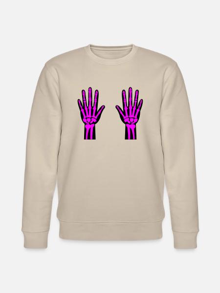 Skeleton Hands 02 - Stanley/Stella CHANGER Unisex Organic Sweatshirt - beige