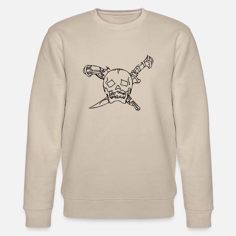 Schädel - Stanley/Stella Unisex Bio-Sweatshirt CHANGER  - Beige