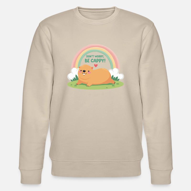 Dont Worry Be Cappy - Stanley/Stella CHANGER Unisex Organic Sweatshirt - beige