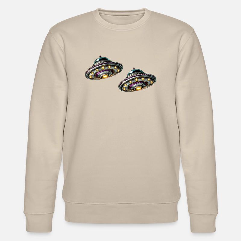 ufo 2 - Stanley/Stella Unisex Bio-Sweatshirt CHANGER  - Beige