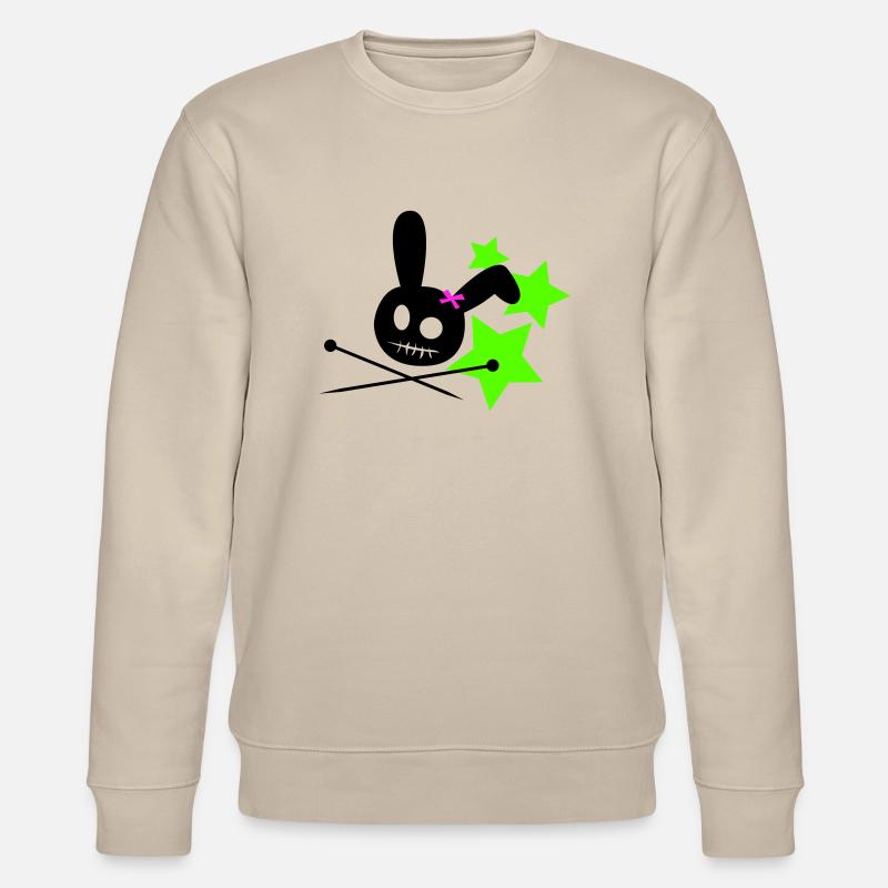 Voodoo Bunny Stars - Stanley/Stella Unisex Bio-Sweatshirt CHANGER - Beige