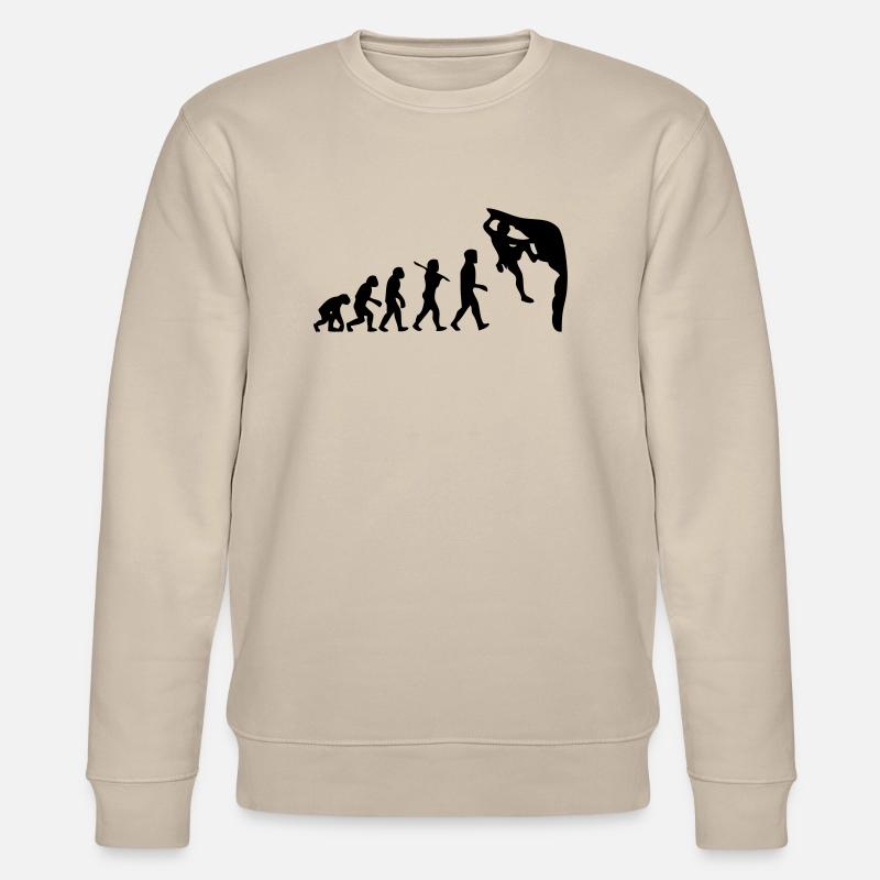 Humanoide Evolution - Stanley/Stella Unisex Bio-Sweatshirt CHANGER  - Beige