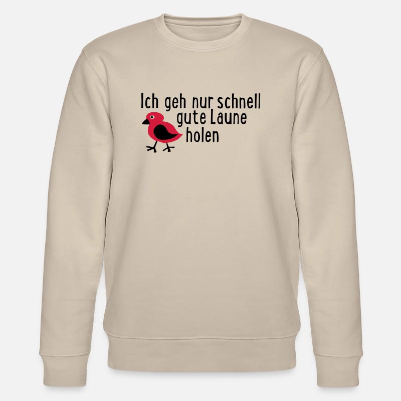 gute Laune - Stanley/Stella Unisex Bio-Sweatshirt CHANGER  - Beige