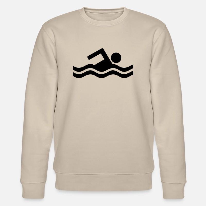 Schwimmen - Stanley/Stella Unisex Bio-Sweatshirt CHANGER  - Beige
