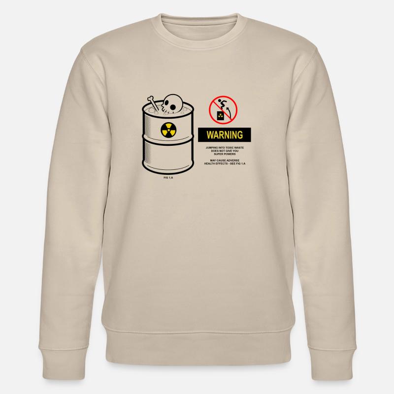 Warning toxic - Stanley/Stella Unisex Bio-Sweatshirt CHANGER  - Beige
