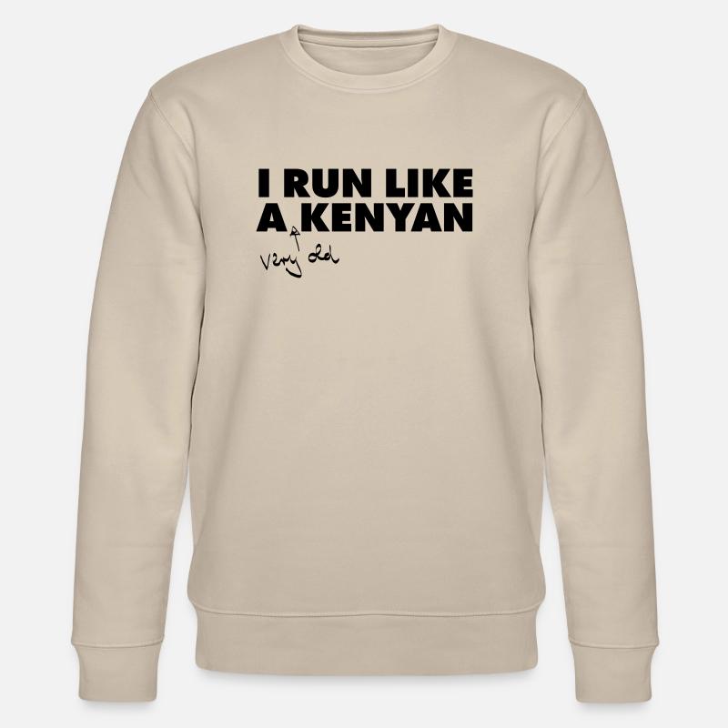 I Run Like A (Very Old) Kenyan - Stanley/Stella Unisex Bio-Sweatshirt CHANGER  - Beige