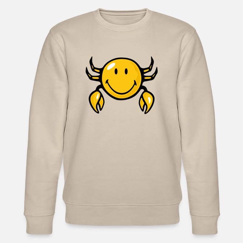 Smiley Crab - Stanley/Stella Unisex Bio-Sweatshirt CHANGER  - Beige