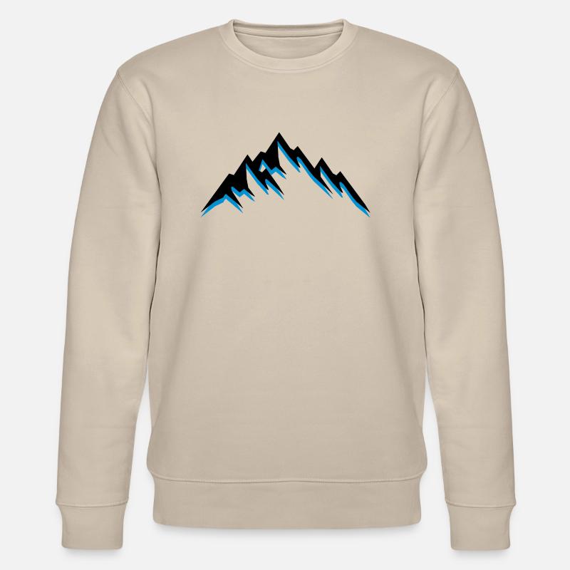 mountains design - Stanley/Stella Unisex Bio-Sweatshirt CHANGER  - Beige