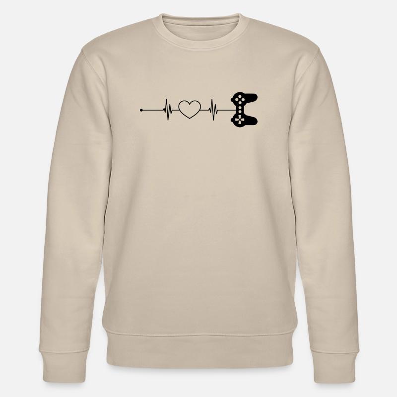 Herzschlag Spiele - Stanley/Stella Unisex Bio-Sweatshirt CHANGER  - Beige