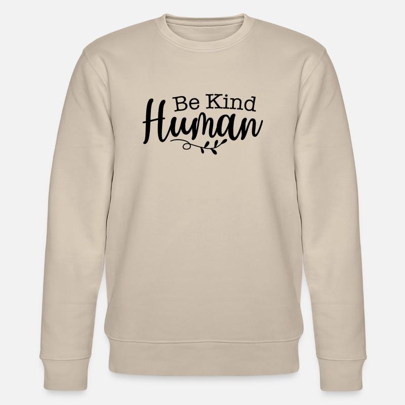 Sei freundlich - Stanley/Stella Unisex Bio-Sweatshirt CHANGER  - Beige
