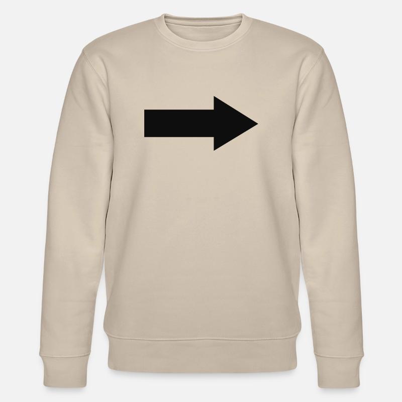 Pfeil - Stanley/Stella Unisex Bio-Sweatshirt CHANGER  - Beige