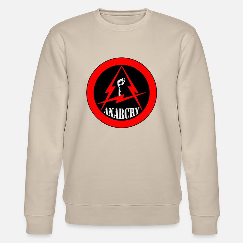 anarchy rouge - Sweat bio CHANGER Stanley/Stella Unisexe - beige