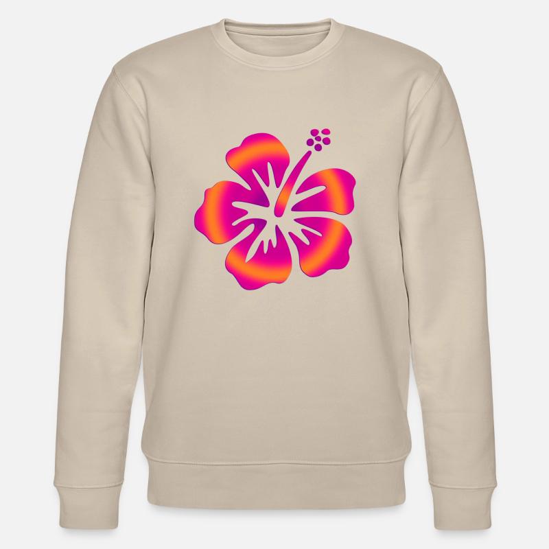 Hibiscus Pink - Stanley/Stella Unisex Bio-Sweatshirt CHANGER  - Beige