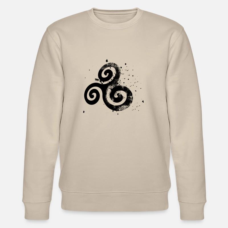 bzh triskell eclate - Sweat bio CHANGER Stanley/Stella Unisexe - beige