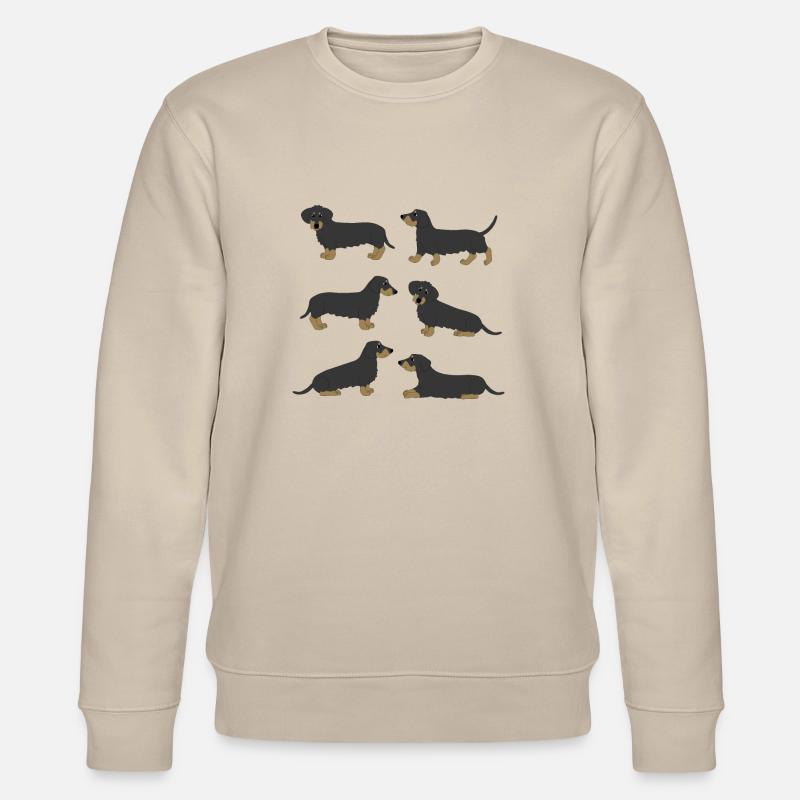 Cheveux brut sélection teckel - Sweat bio CHANGER Stanley/Stella Unisexe - beige