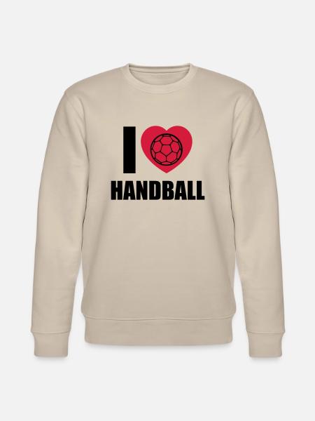 ich liebe handball - Stanley/Stella Unisex Bio-Sweatshirt CHANGER - Beige