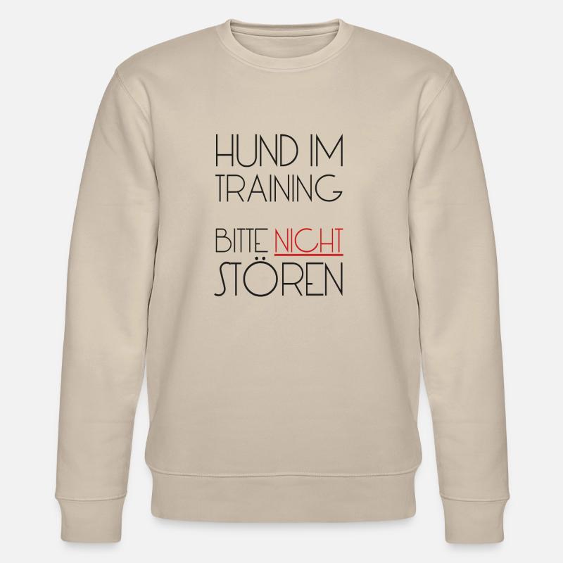Training Hund - Stanley/Stella Unisex Bio-Sweatshirt CHANGER  - Beige
