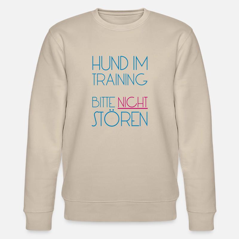 Training Hund - Stanley/Stella Unisex Bio-Sweatshirt CHANGER  - Beige