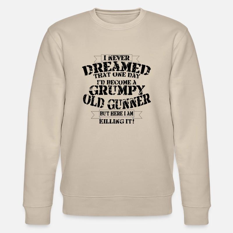 Grumpy Old Gunner - Stanley/Stella CHANGER Unisex Organic Sweatshirt - beige