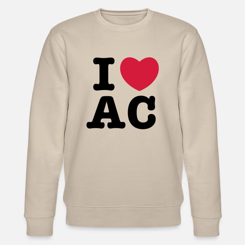 i heart ac - Stanley/Stella Unisex Bio-Sweatshirt CHANGER  - Beige