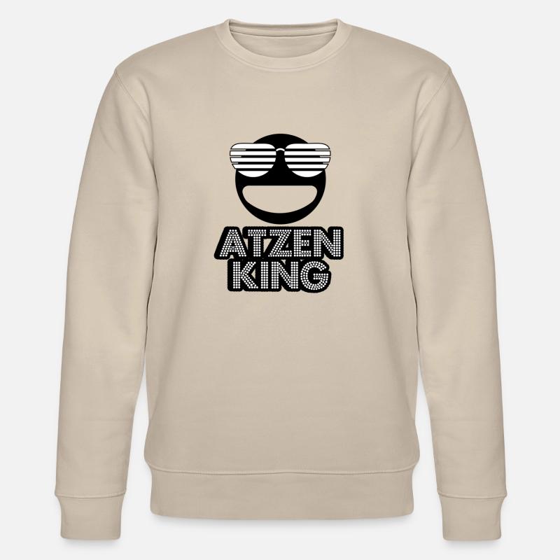 Atzen King Smiley - Stanley/Stella Unisex Bio-Sweatshirt CHANGER - Beige