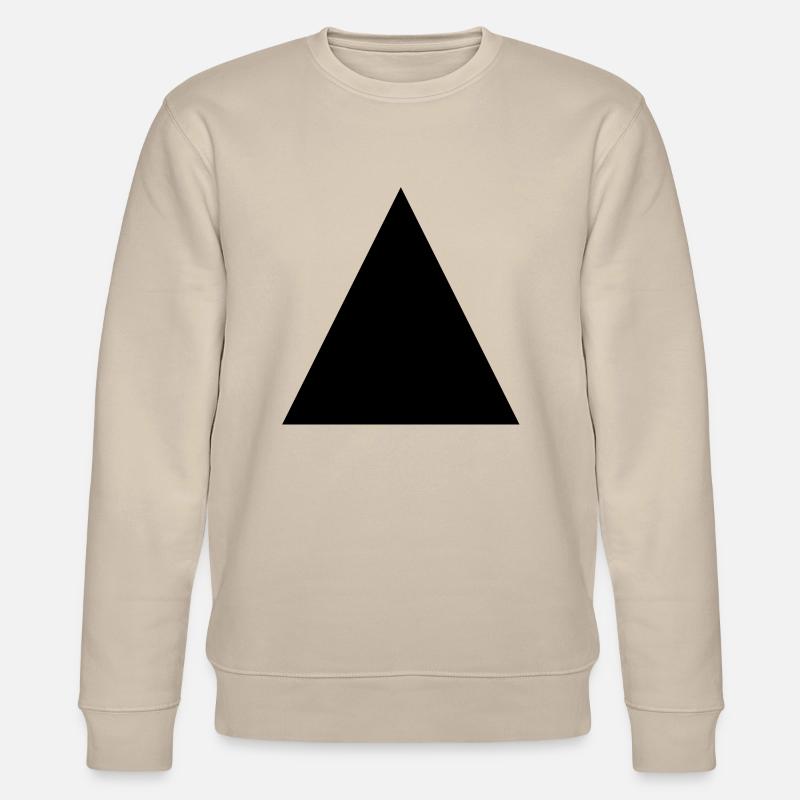 Triangle isosceles triangle geometry corner - Stanley/Stella CHANGER Unisex Organic Sweatshirt - beige