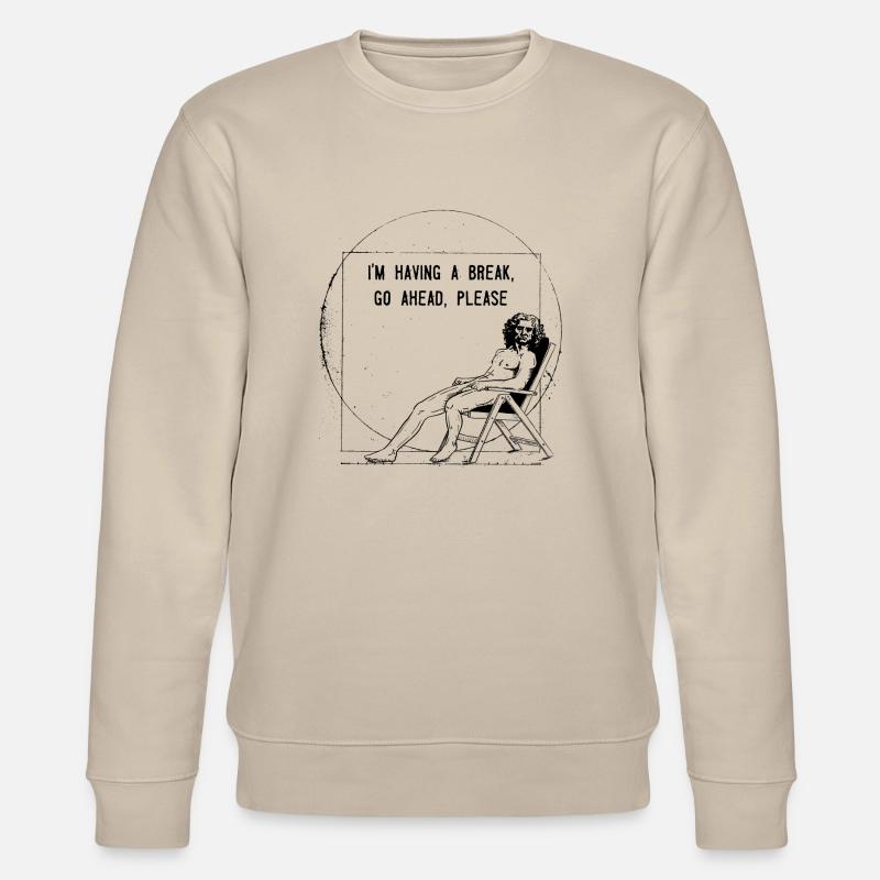Leonardo Da Vinci - Ekologiczna bluza unisex Stanley/Stella CHANGER  - beżowy