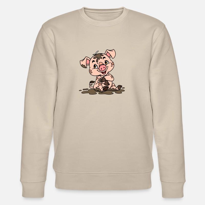 Dreckige Sau - Stanley/Stella Unisex Bio-Sweatshirt CHANGER  - Beige