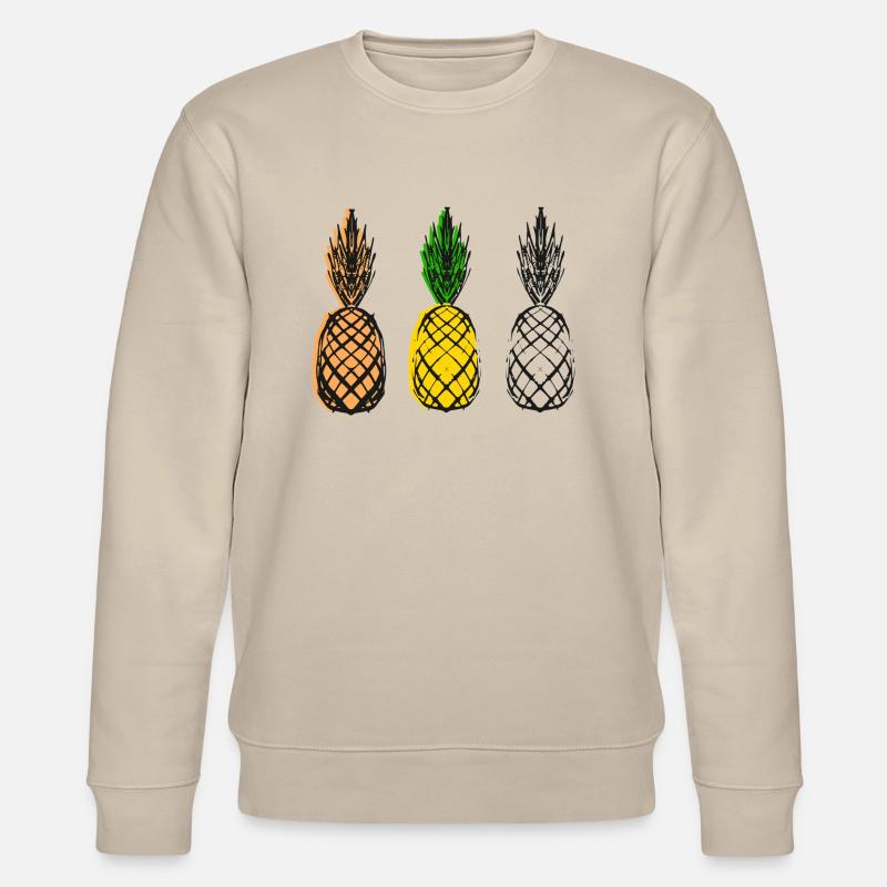 Ananas - Stanley/Stella Unisex Bio-Sweatshirt CHANGER  - Beige