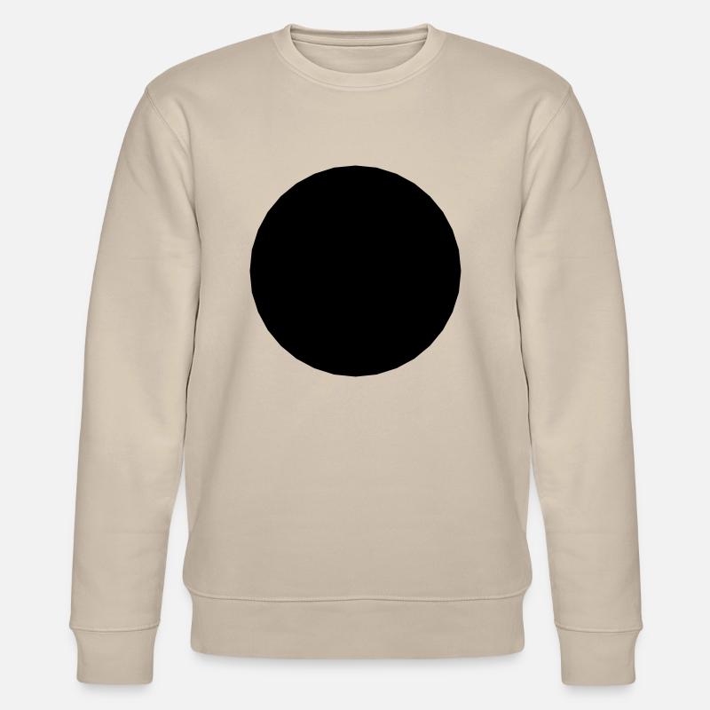 Trou de mathématiques-symbole - cercle noir- - Sweat bio CHANGER Stanley/Stella Unisexe - beige