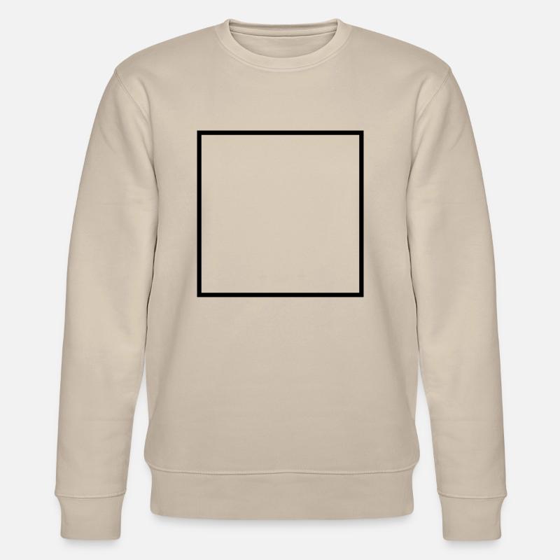 Math symbol - square - Stanley/Stella CHANGER Unisex Organic Sweatshirt - beige