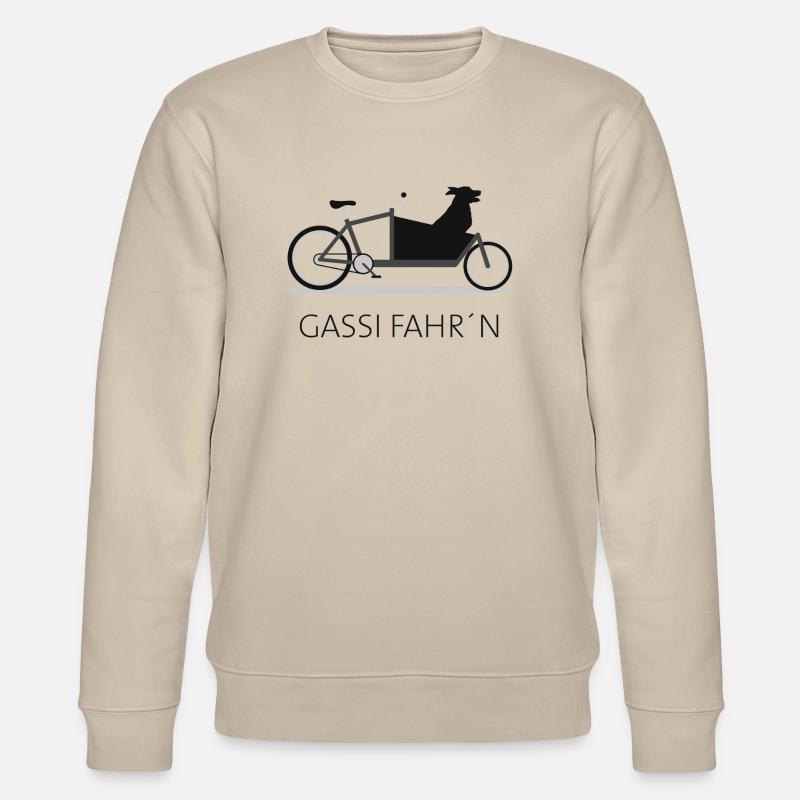 Cargo vélo chien gassi - Sweat bio CHANGER Stanley/Stella Unisexe - beige