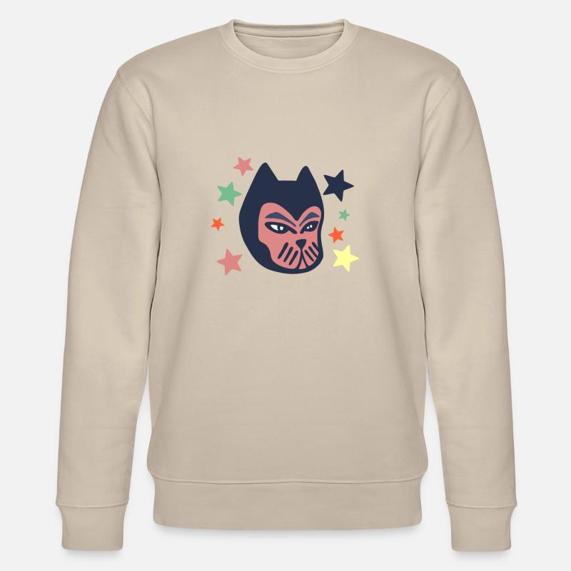 Chat galactique - Sweat bio CHANGER Stanley/Stella Unisexe - beige