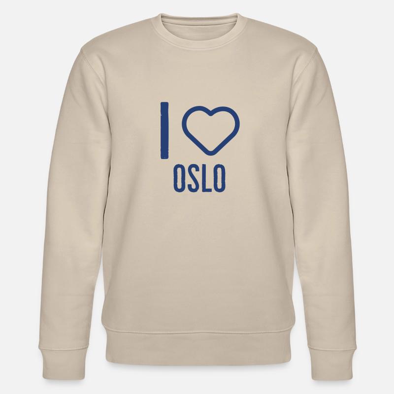Ich liebe Oslo - Stanley/Stella Unisex Bio-Sweatshirt CHANGER  - Beige