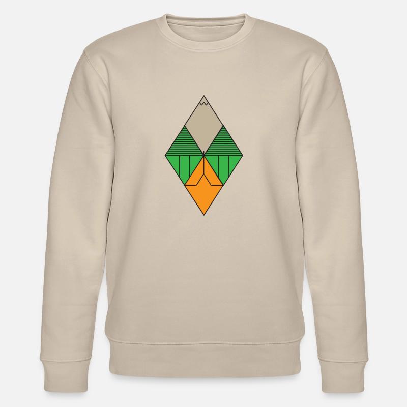 Diamant-Grafik - Stanley/Stella Unisex Bio-Sweatshirt CHANGER  - Beige