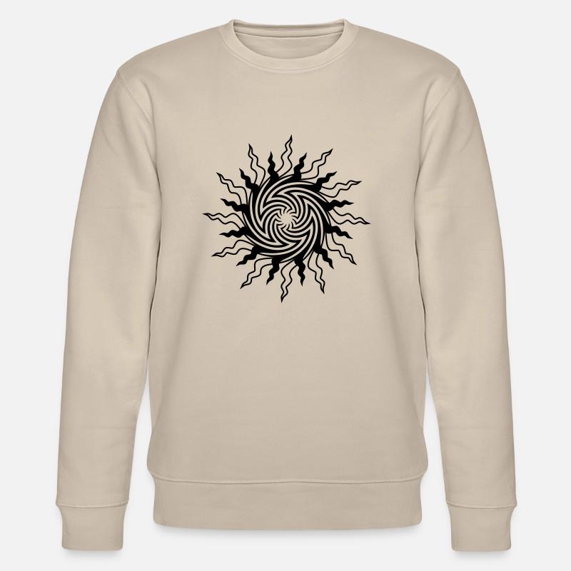 psychedelic_sun_2012 - Stanley/Stella Unisex Bio-Sweatshirt CHANGER  - Beige