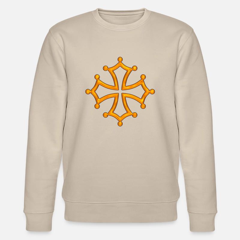 occitania Quer 5 - Stanley/Stella Unisex Bio-Sweatshirt CHANGER  - Beige