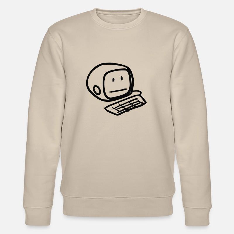 Smiley informatique (noir) - Sweat bio CHANGER Stanley/Stella Unisexe - beige
