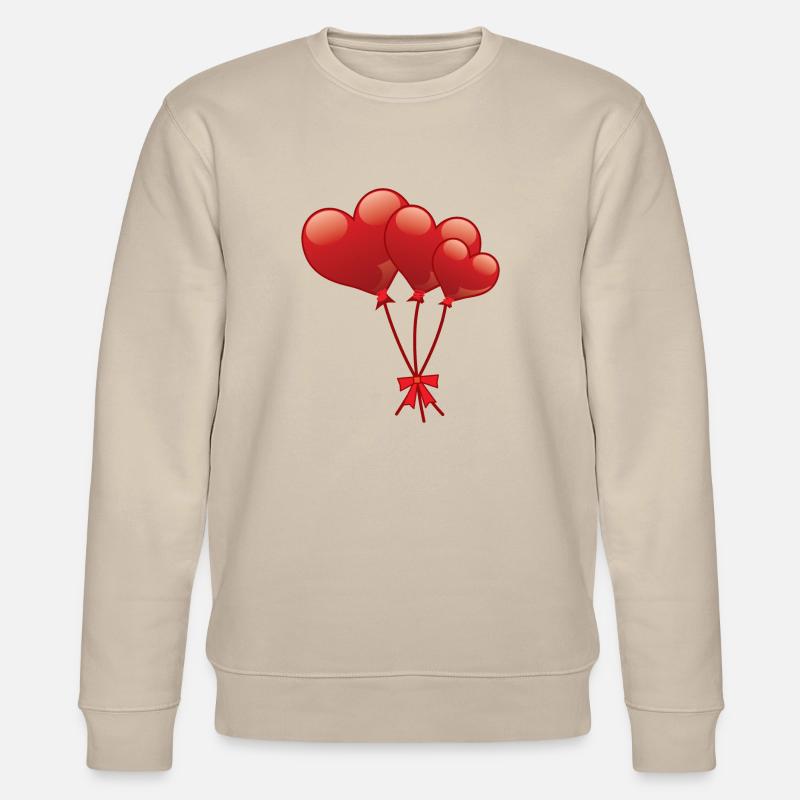 Hearts de - Stanley/Stella Unisex Bio-Sweatshirt CHANGER  - Beige