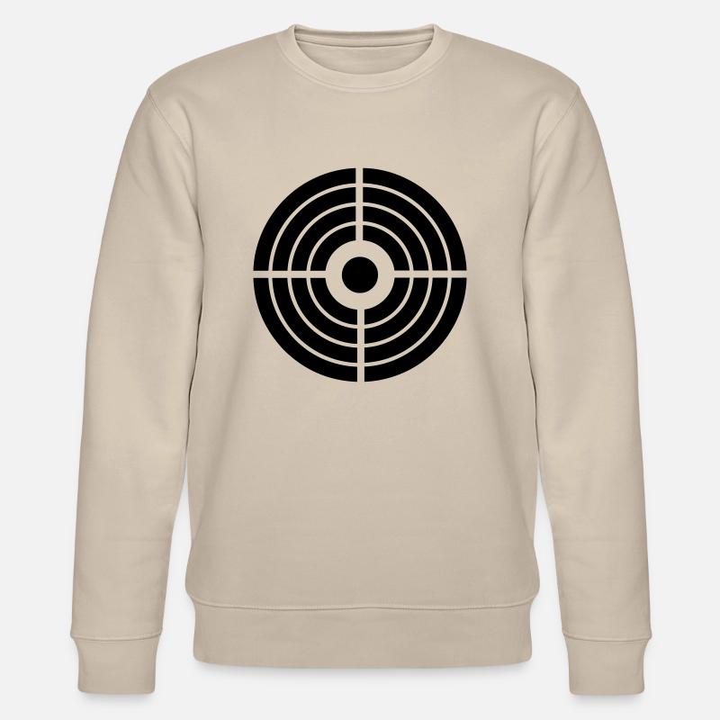 Zielscheibe - Schütze - Stanley/Stella Unisex Bio-Sweatshirt CHANGER  - Beige