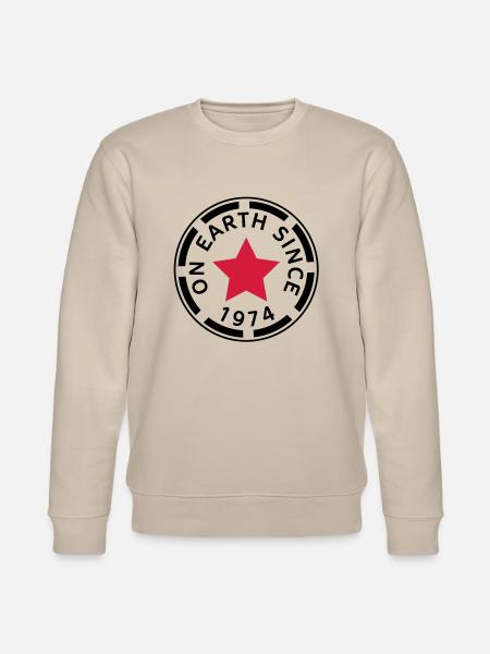 on earth since 1974 (uk) - Stanley/Stella CHANGER Unisex Organic Sweatshirt - beige