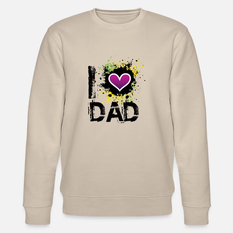 I love dad de - Stanley/Stella Unisex Bio-Sweatshirt CHANGER  - Beige