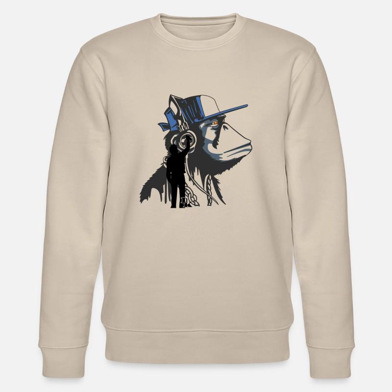 Graffiti ist Kunst von dk - Stanley/Stella Unisex Bio-Sweatshirt CHANGER  - Beige
