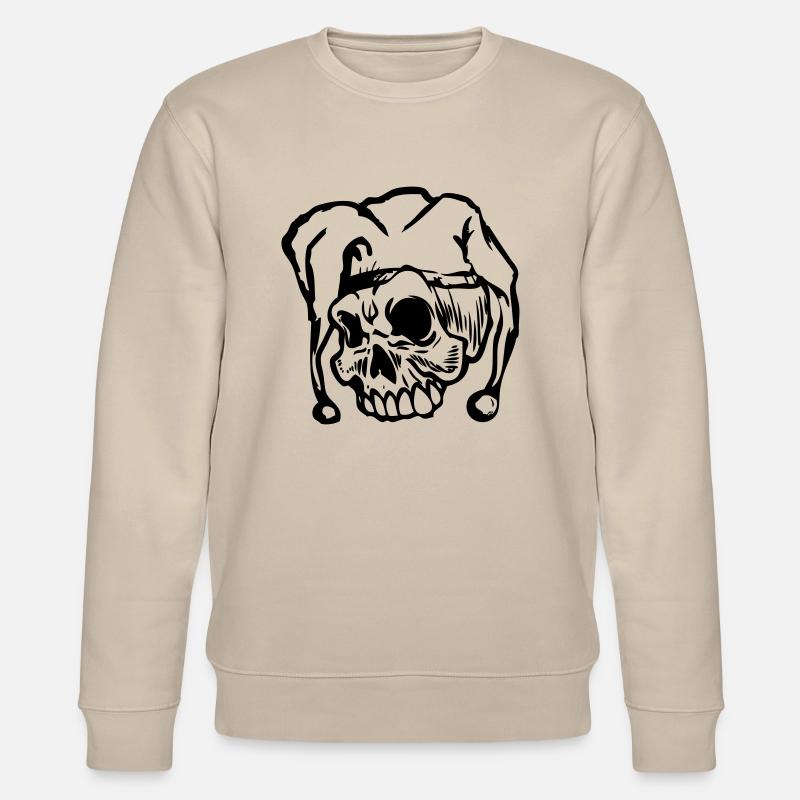 Joker Totenkopf - Stanley/Stella Unisex Bio-Sweatshirt CHANGER - Beige